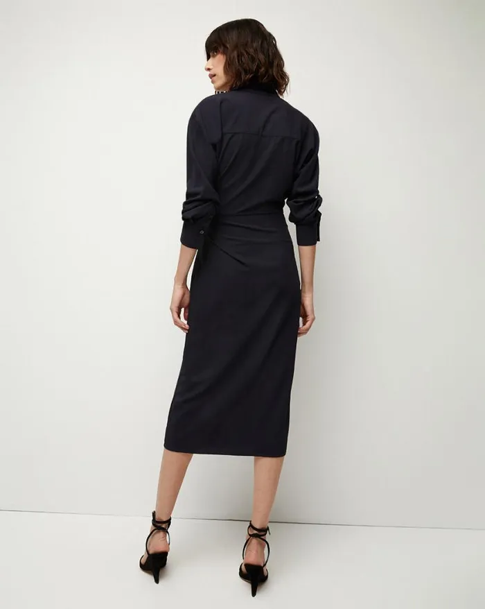 Dresses Shop Veronica Beard Wright Wrap Dress Navy