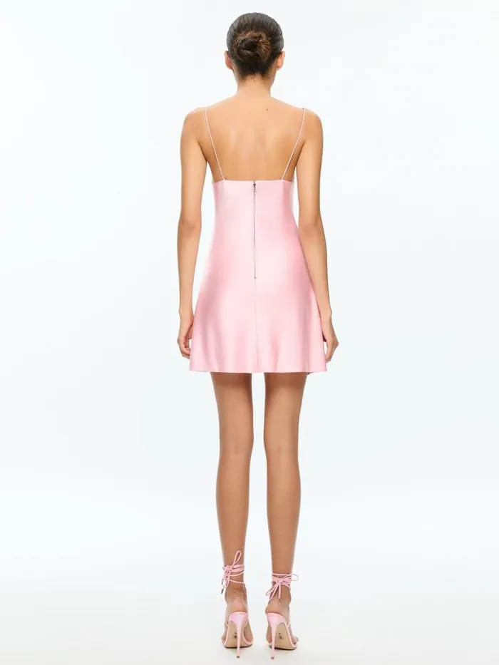 Dresses Women Alice Olivia HARMONY MINI SLIP DRESS Black