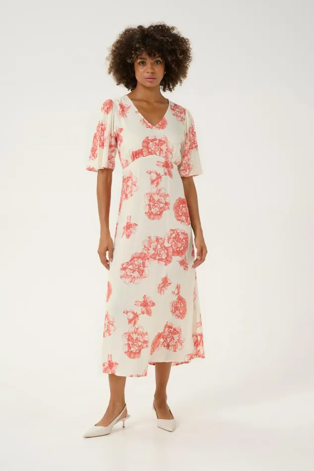 Dresses Women CULTURE CUalexa Dress Offwhitered Flower