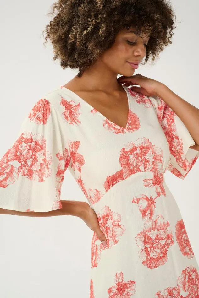 Dresses Women CULTURE CUalexa Dress Offwhitered Flower