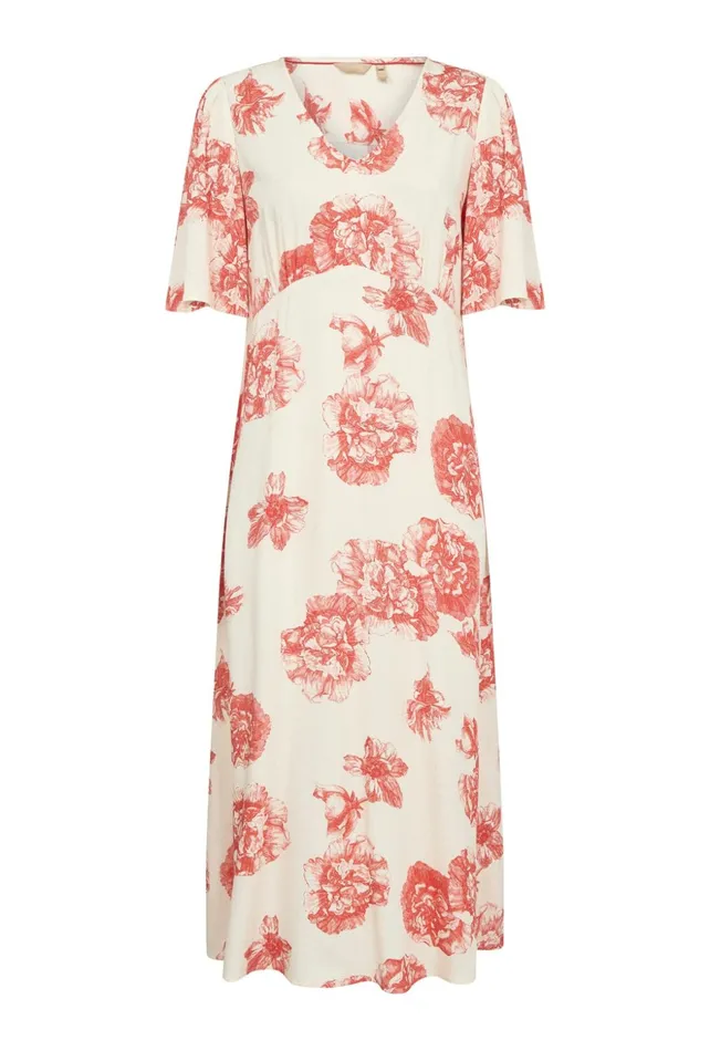 Dresses Women CULTURE CUalexa Dress Offwhitered Flower