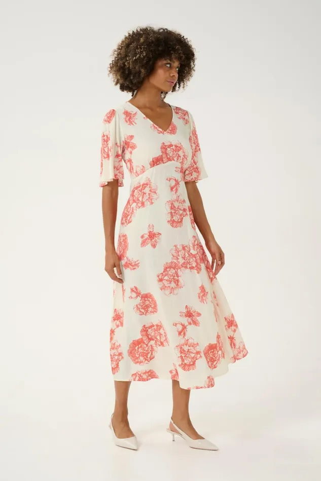 Dresses Women CULTURE CUalexa Dress Offwhitered Flower