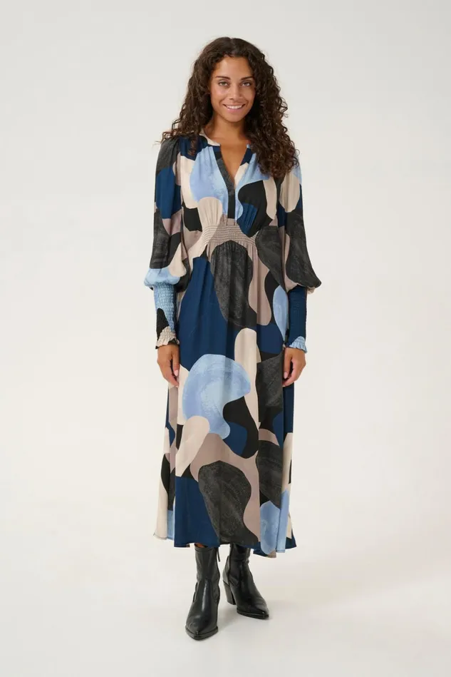 Dresses Women CULTURE CUdana Dress Blue Art