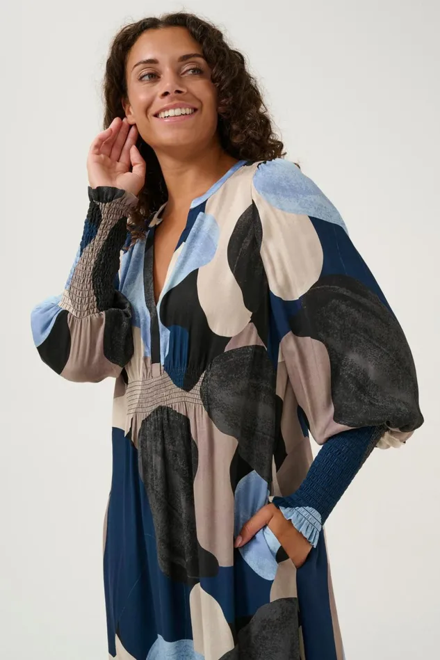 Dresses Women CULTURE CUdana Dress Blue Art