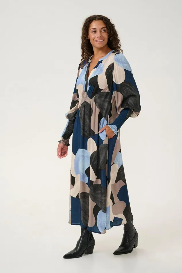 Dresses Women CULTURE CUdana Dress Blue Art