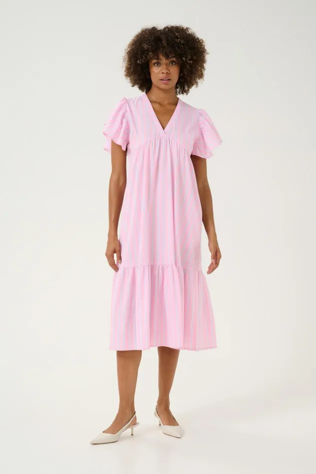 Dresses Women CULTURE CUvelo Dress Pink Stripe