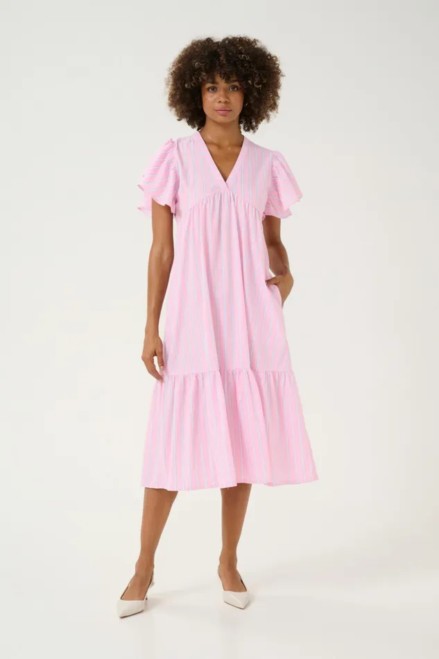 Dresses Women CULTURE CUvelo Dress Pink Stripe
