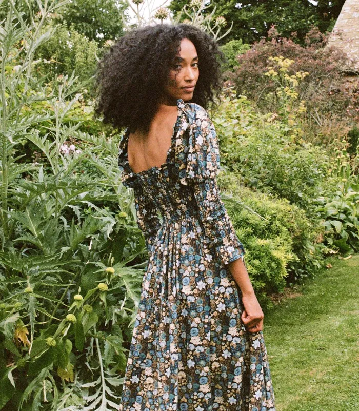 Dresses Women DEN Bijou Dress Bleu Arbor Floral