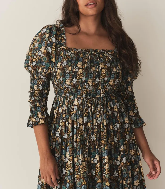 Dresses Women DEN Bijou Dress Bleu Arbor Floral