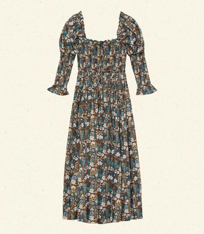 Dresses Women DEN Bijou Dress Bleu Arbor Floral