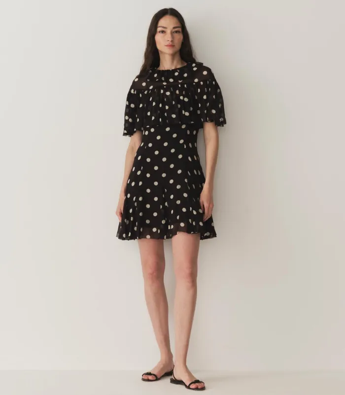 Dresses Women DEN Kaylin Dress Noir Solstice Sky Dot