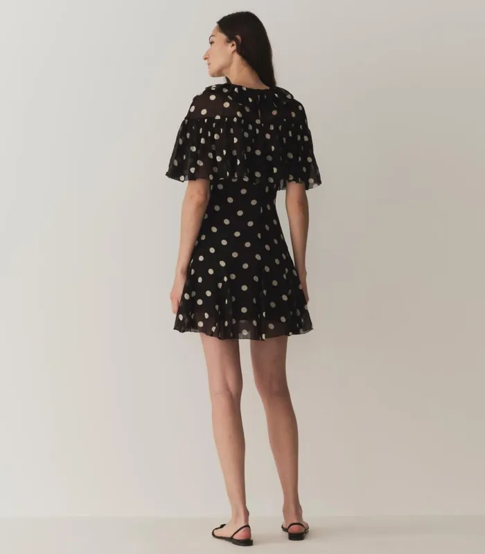 Dresses Women DEN Kaylin Dress Noir Solstice Sky Dot