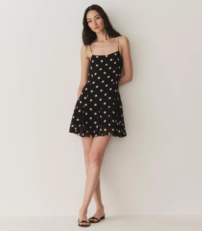 Dresses Women DEN Kaylin Dress Noir Solstice Sky Dot