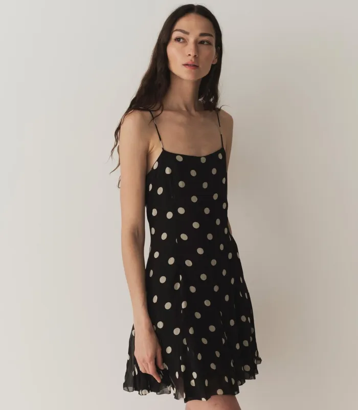 Dresses Women DEN Kaylin Dress Noir Solstice Sky Dot