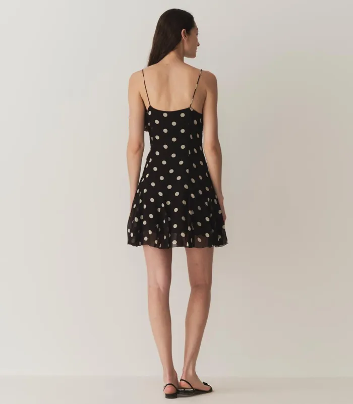 Dresses Women DEN Kaylin Dress Noir Solstice Sky Dot