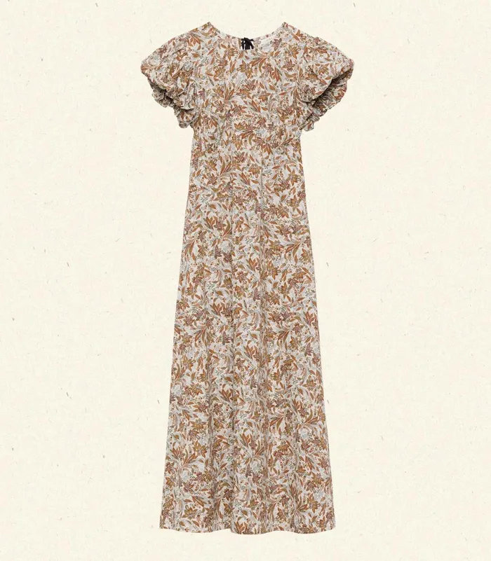 Dresses Women DEN Rhodia Dress Blanc Narcissus Floral Dresses Women DEN Rhodia Dress Blanc Narcissus Floral