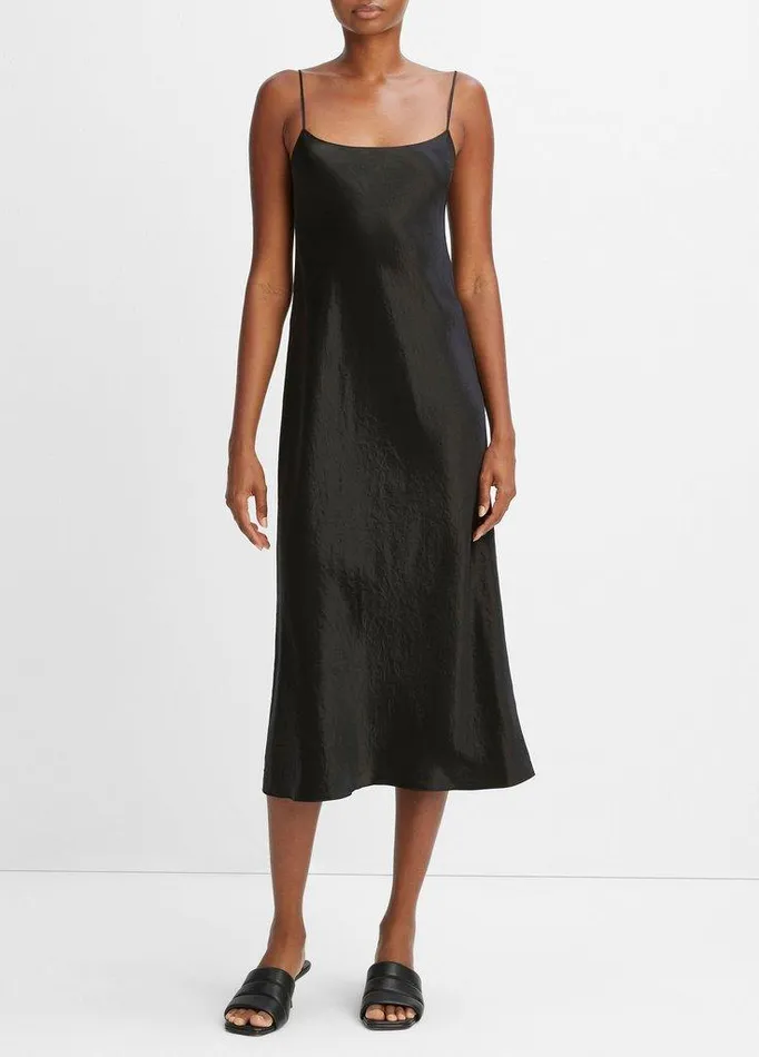 Dresses Women Vince Satin Slip Dress Black