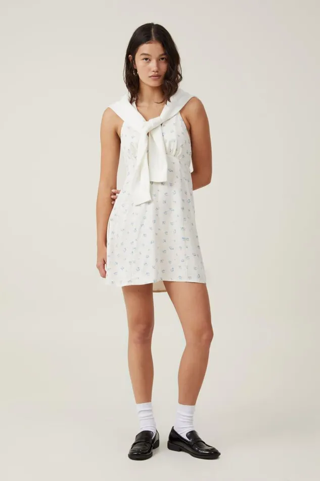 Dylan Mini Dress Leora Ditsy Pacific Blue Women Cotton On Dresses
