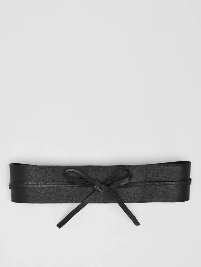 Eileen Fisher Accessories Buttery Leather Wrap Belt Black 8211 Shop
