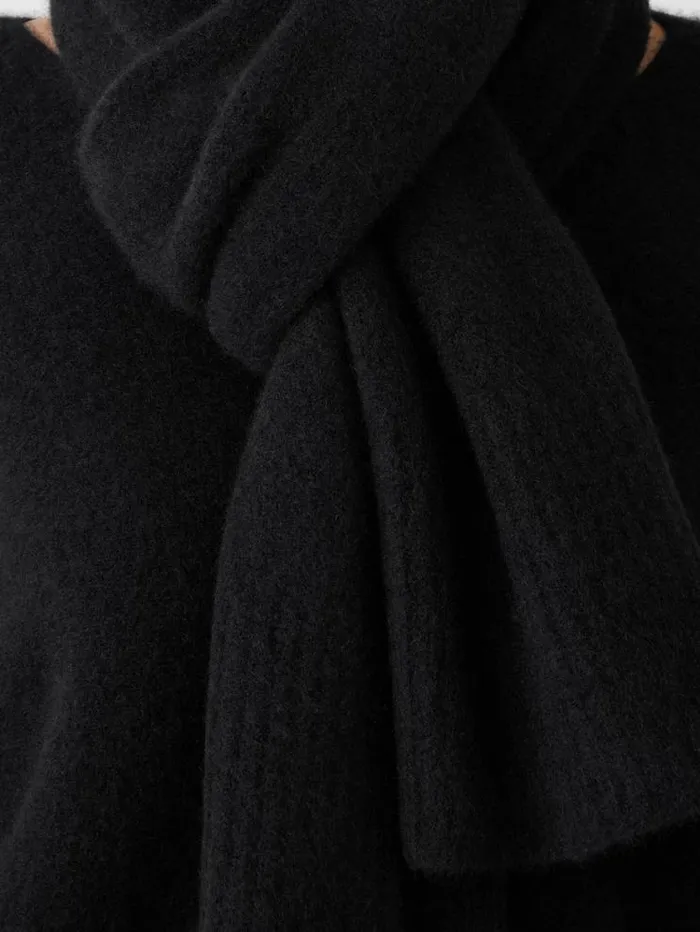 Eileen Fisher Accessories Cashmere Silk Bliss Scarf Black 8211 Shop