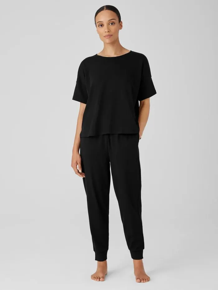 Eileen Fisher Extended Sizing 1X3X Organic Cotton Interlock Jogger Sleep Pant Black 8211 Shop Eileen Fisher Extended Sizing 1X3X Organic Cotton Interlock Jogger Sleep Pant Black 8211 Shop
