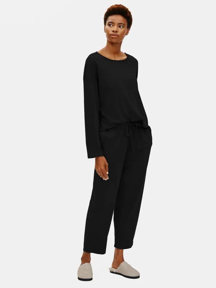 Eileen Fisher Sleepwear Organic Cotton Interlock Slouchy Sleep Pant Black 8211 Shop Eileen Fisher Sleepwear Organic Cotton Interlock Slouchy Sleep Pant Black 8211 Shop