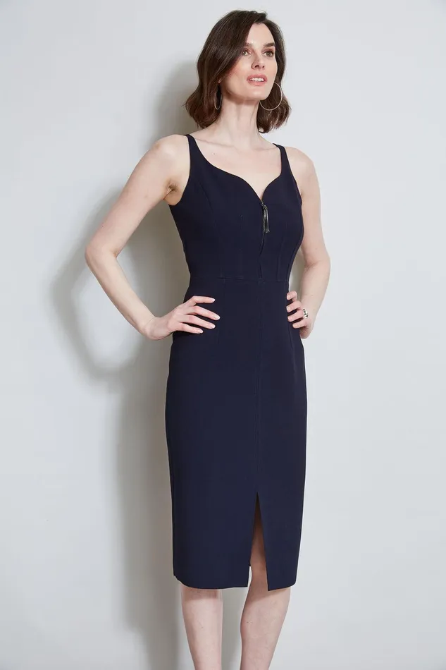 Elie Tahari Contour Zip Dress Stargazer Women Dresses and Jumpsuits Elie Tahari Contour Zip Dress Stargazer Women Dresses and Jumpsuits