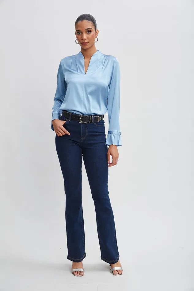 Elie Tahari Fit and Flare Jeans Dark Wash Women Bottoms