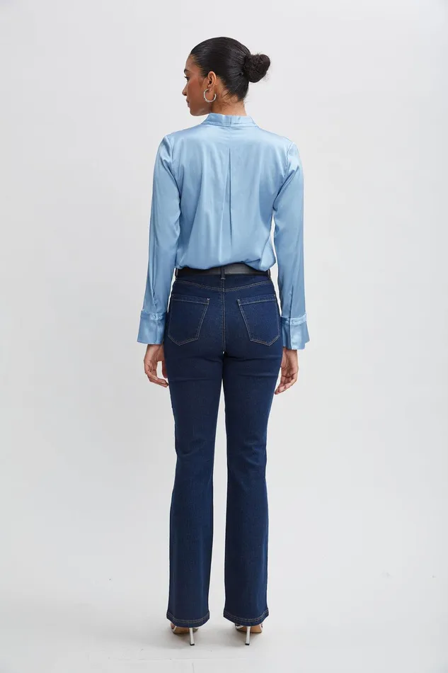 Elie Tahari Fit and Flare Jeans Dark Wash Women Bottoms