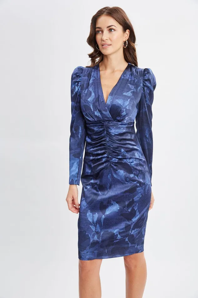Elie Tahari Silk Night Shadow Dress Multi Women Dresses and Jumpsuits
