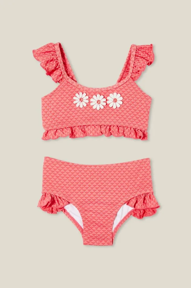 Emily Bikini Orange Coral Girls Cotton On Swimwear