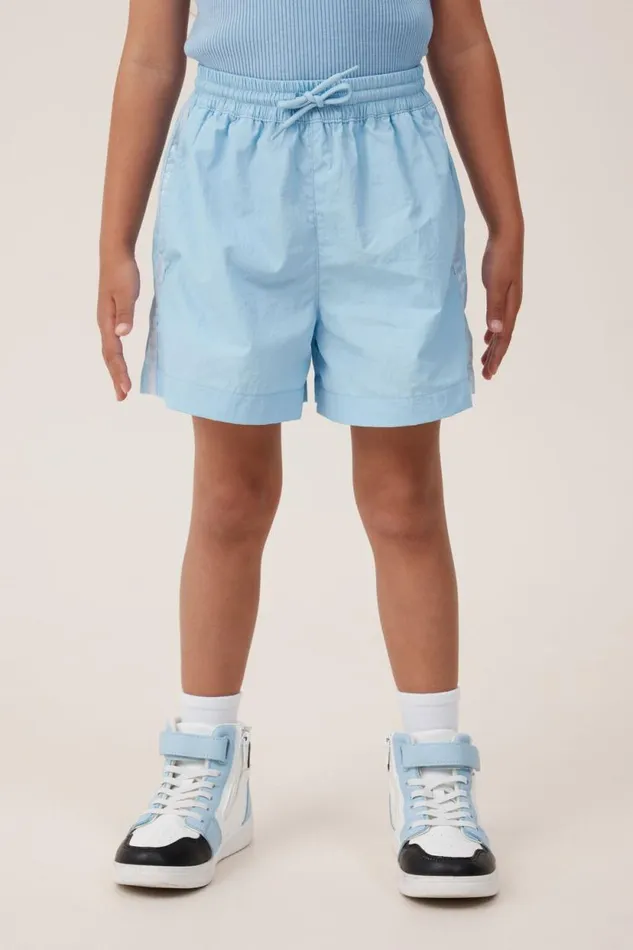 Esther Parachute Short Blue Metallic Girls Cotton On Shorts Skirts and Playsuits