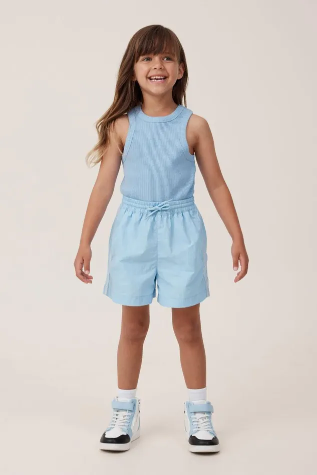 Esther Parachute Short Blue Metallic Girls Cotton On Shorts Skirts and Playsuits Esther Parachute Short Blue Metallic Girls Cotton On Shorts Skirts and Playsuits