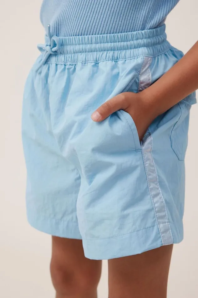 Esther Parachute Short Blue Metallic Girls Cotton On Shorts Skirts and Playsuits Esther Parachute Short Blue Metallic Girls Cotton On Shorts Skirts and Playsuits
