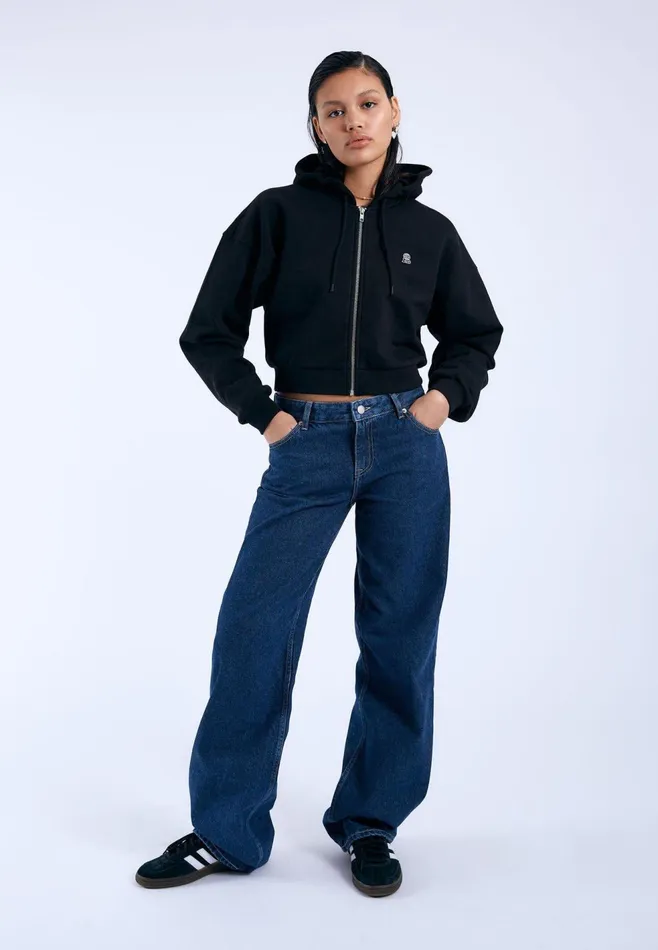 Ethel Zip Hoodie 8211 Black DD Global Black Dd Global Women Dr Denim Sweatshirts and Hoodies