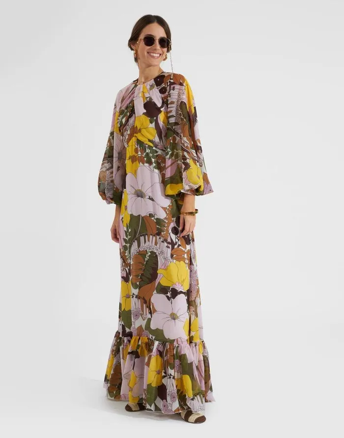 Eve Dress Big Flower Rose Women La Double J Dresses