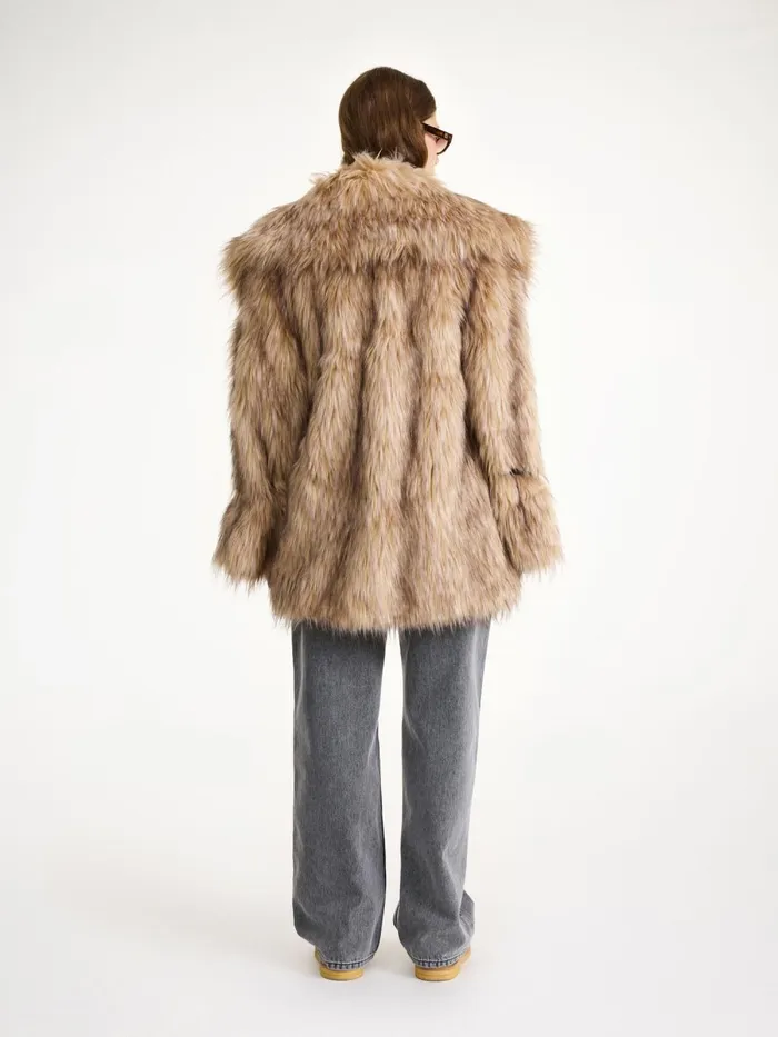 Exclusive Moda Operandi Yvette Faux Fur Coat Nomad Women By Malene Birger Coats and Jackets