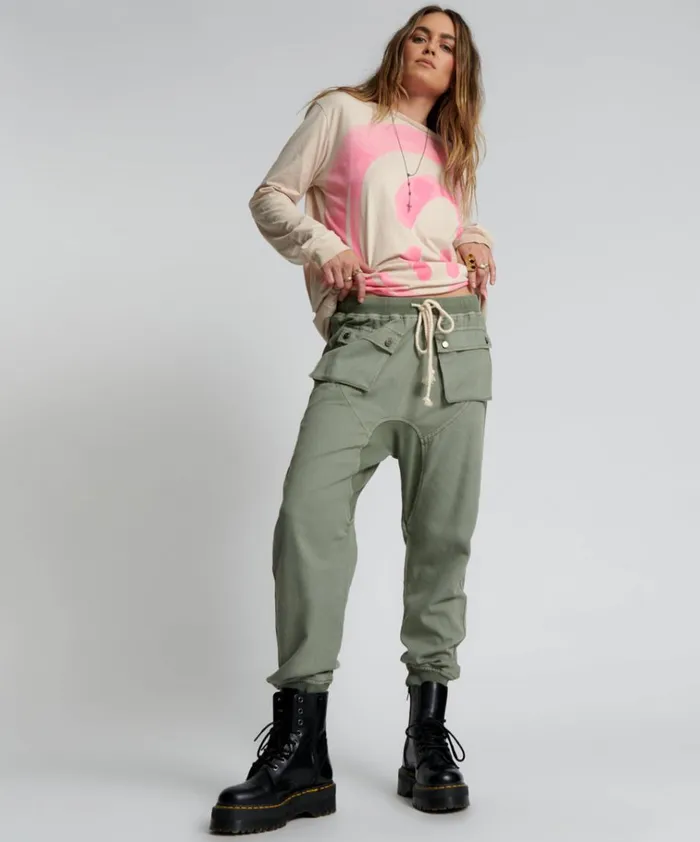 FADED KHAKI CADET PANTS Women One Teaspoon Bottoms