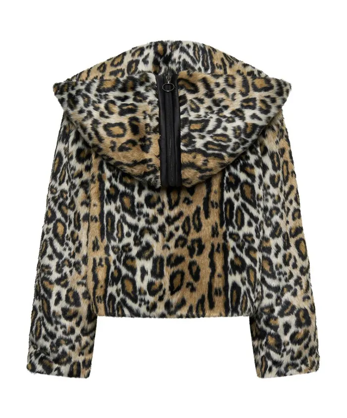 FAUX LEOPARD SPLIT HOOD JACKET Women One Teaspoon Jackets FAUX LEOPARD SPLIT HOOD JACKET Women One Teaspoon Jackets
