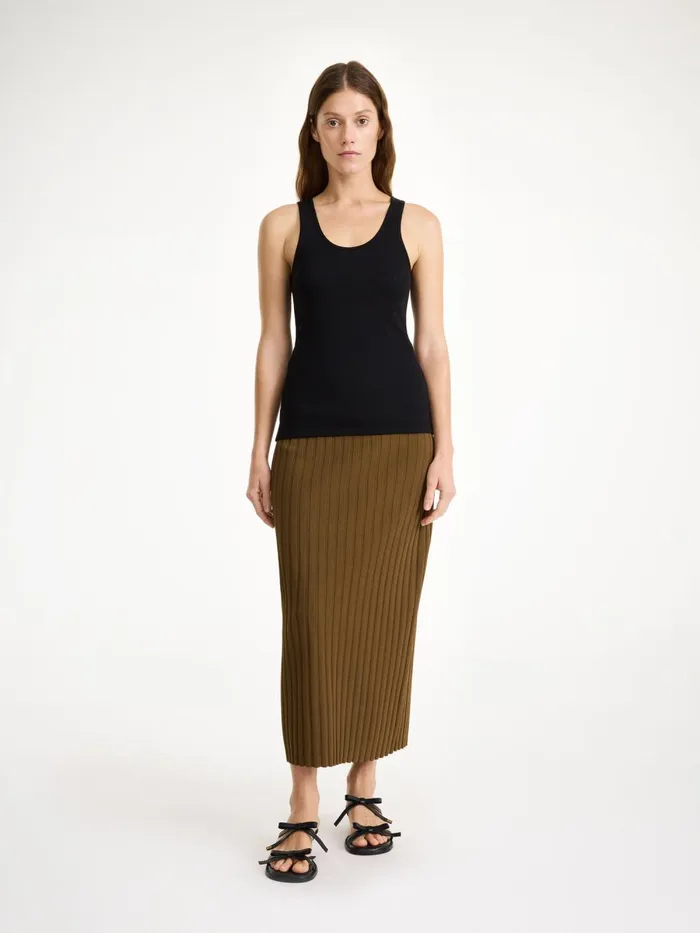 Fiemme Midi Skirt Shitake Women By Malene Birger Knitwear