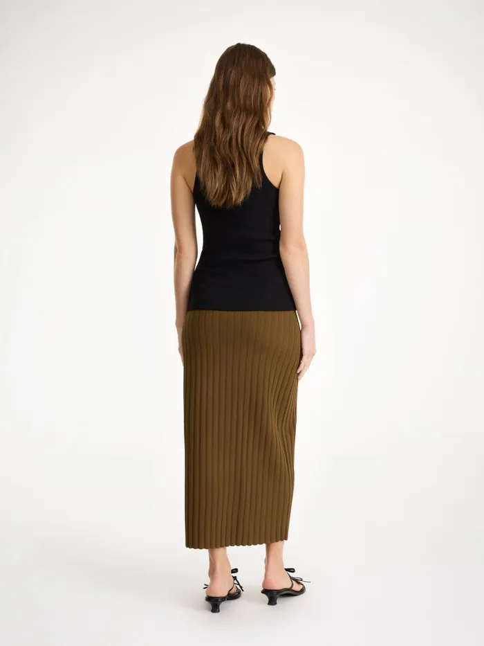 Fiemme Midi Skirt Shitake Women By Malene Birger Knitwear