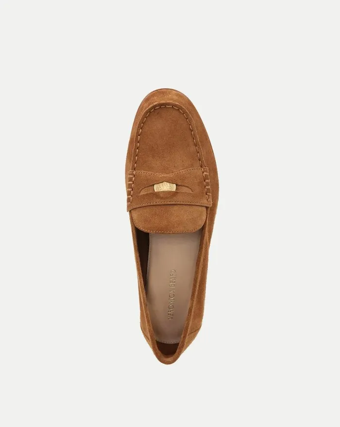 Flats and Loafers Shop Veronica Beard Penny Suede Loafer Black
