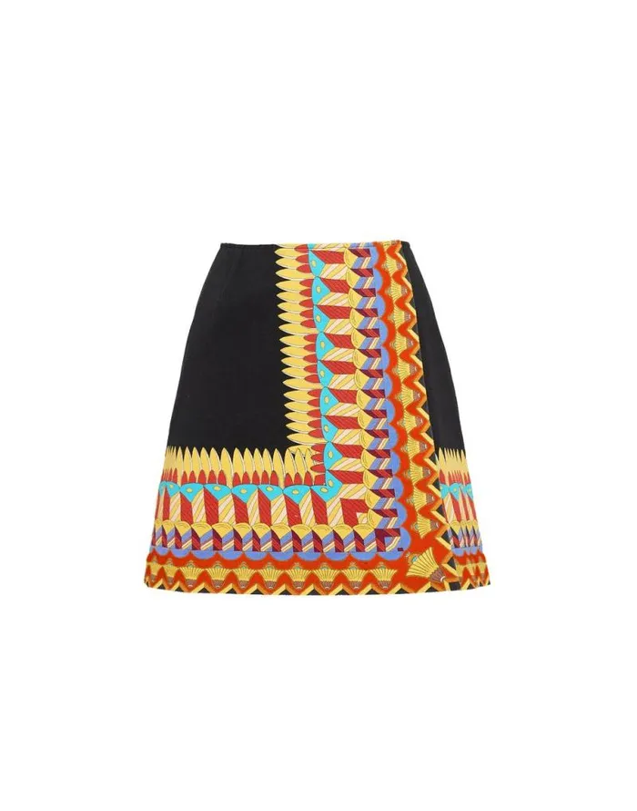 Foulard Mini Skirt Delta Place Black Women La Double J Skirts Foulard Mini Skirt Delta Place Black Women La Double J Skirts