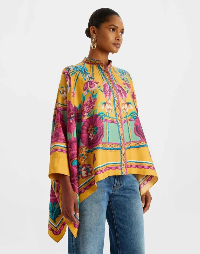 Foulard Shirt Zodiac Place Marigold Women La Double J Shirts and Tops