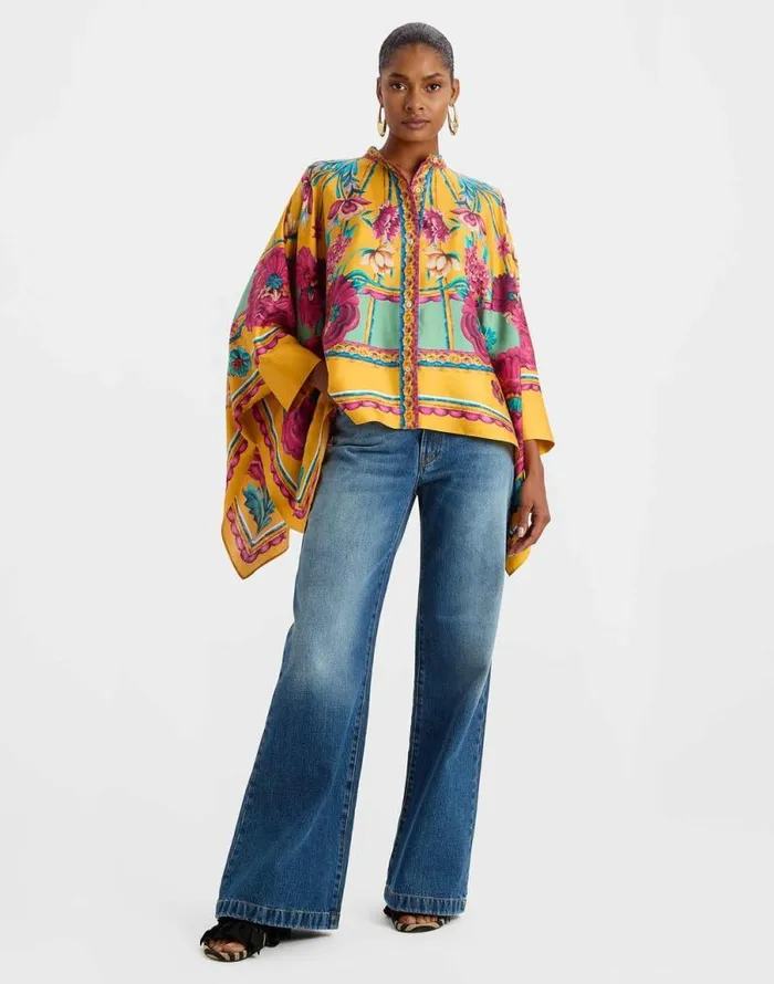 Foulard Shirt Zodiac Place Marigold Women La Double J Shirts and Tops