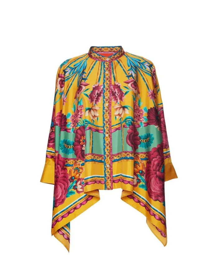 Foulard Shirt Zodiac Place Marigold Women La Double J Shirts and Tops