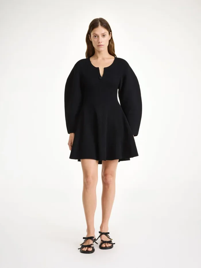 Francesa Mini Dress Black Women By Malene Birger Knitwear