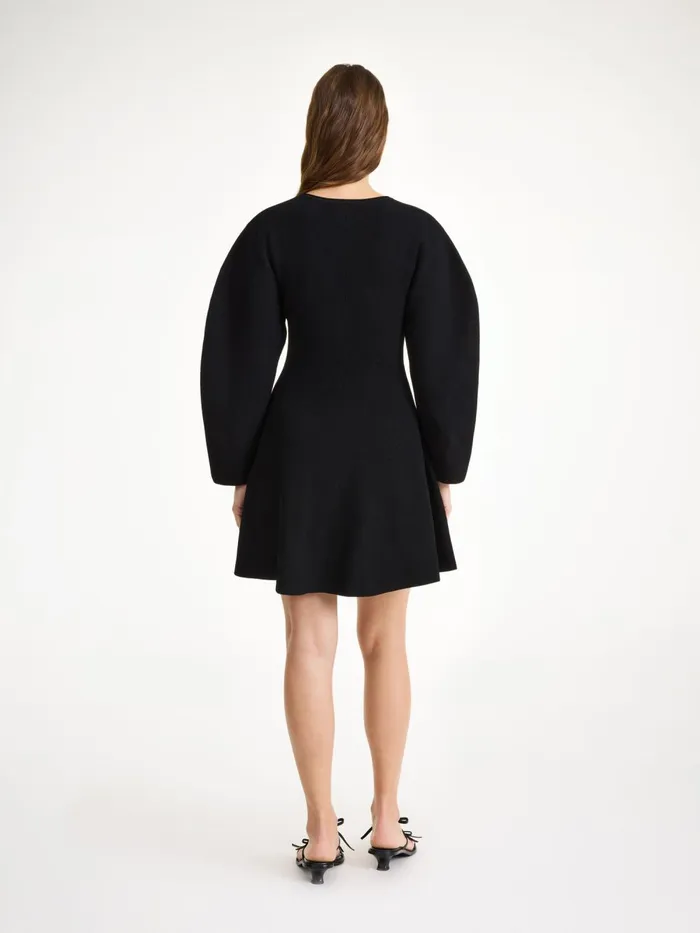 Francesa Mini Dress Black Women By Malene Birger Knitwear