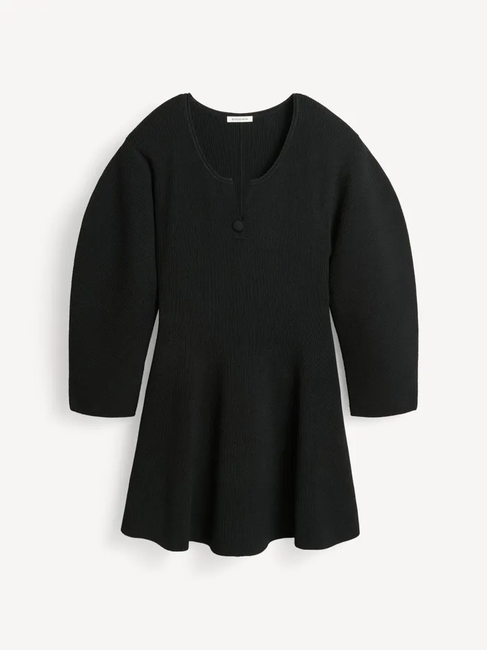 Francesa Mini Dress Black Women By Malene Birger Knitwear