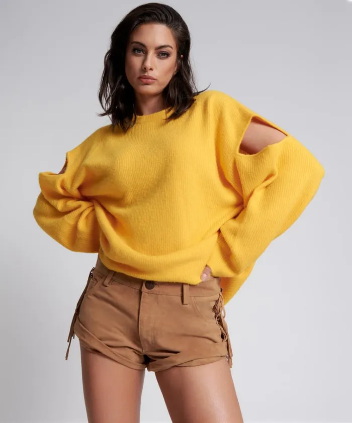 FRINGED BANDITS LOW WAIST SUEDE SHORT Women One Teaspoon Bottoms